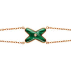 ¡®Lumi¡¯JEUX BRACELET MALACHITE PINK GOLD 1 DIAMOND