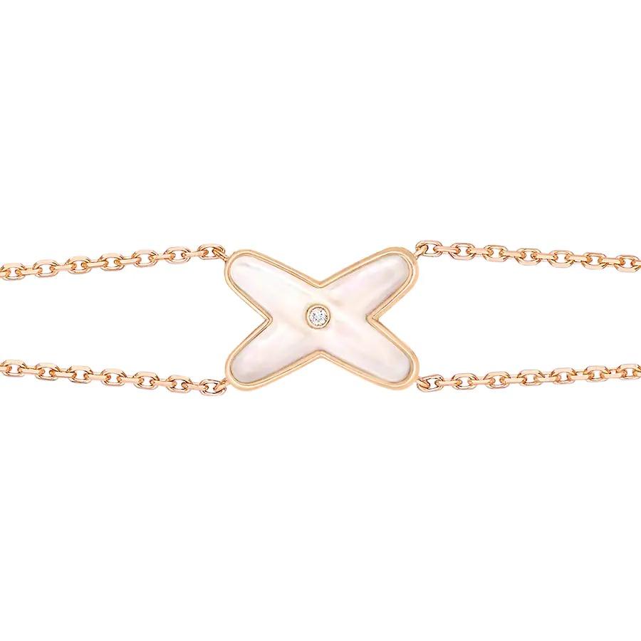 ¡®Lumi¡¯JEUX BRACELET WHITE MOP PINK GOLD 1 DIAMOND