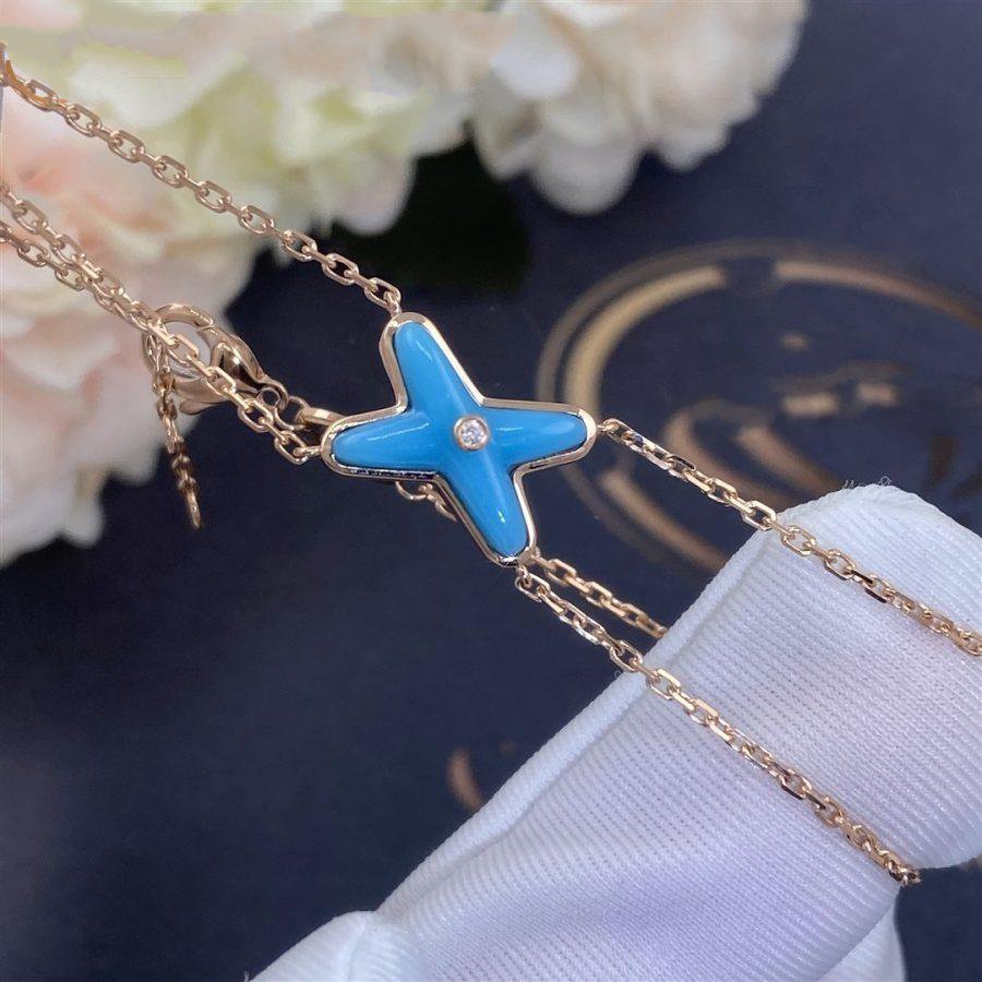 ¡®Lumi¡¯JEUX BRACELET TURQUOISE PINK GOLD 1 DIAMOND