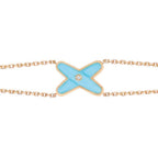 ¡®Lumi¡¯JEUX BRACELET TURQUOISE PINK GOLD 1 DIAMOND