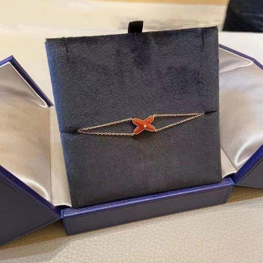 ¡®Lumi¡¯JEUX BRACELET CARNELIAN PINK GOLD 1 DIAMOND