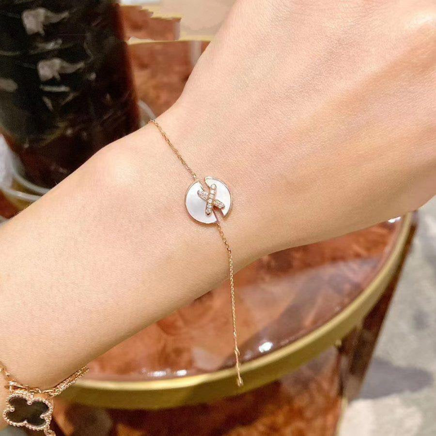 ¡®Lumi¡¯JEUX DE BRACELET MOP PINK GOLD DIAMONDS