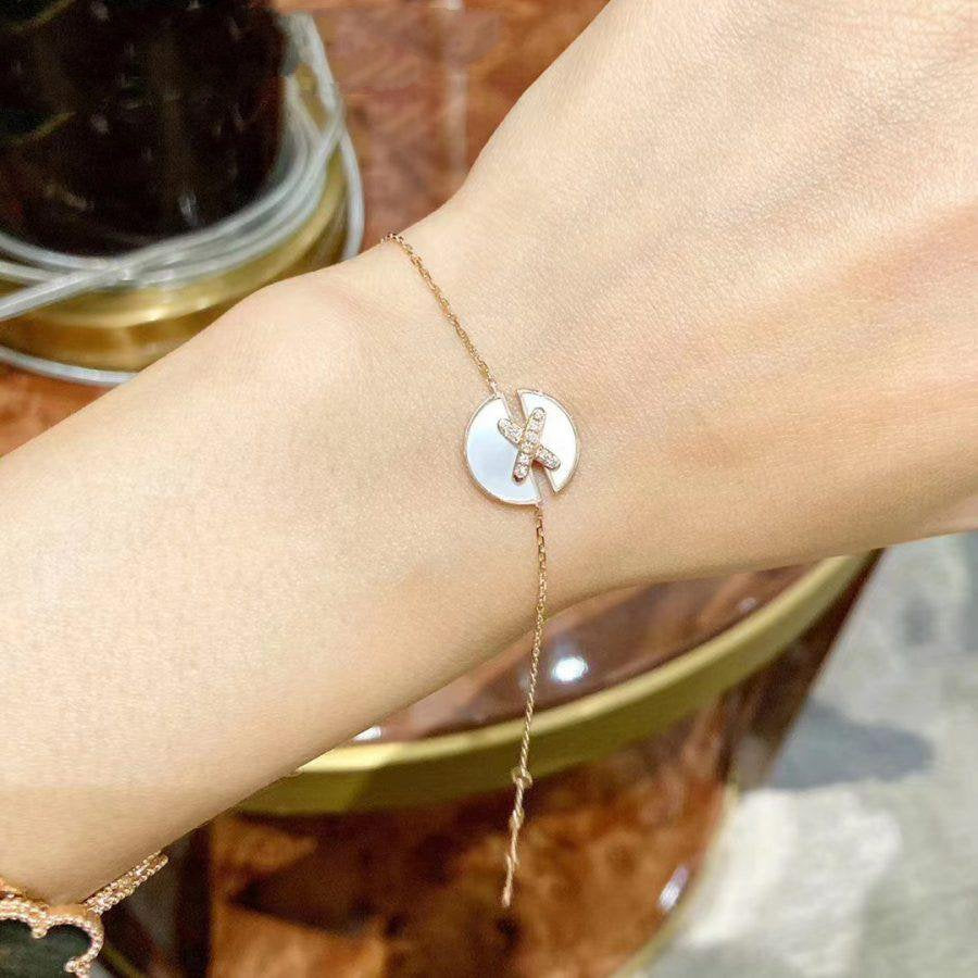 ¡®Lumi¡¯JEUX DE BRACELET MOP PINK GOLD DIAMONDS