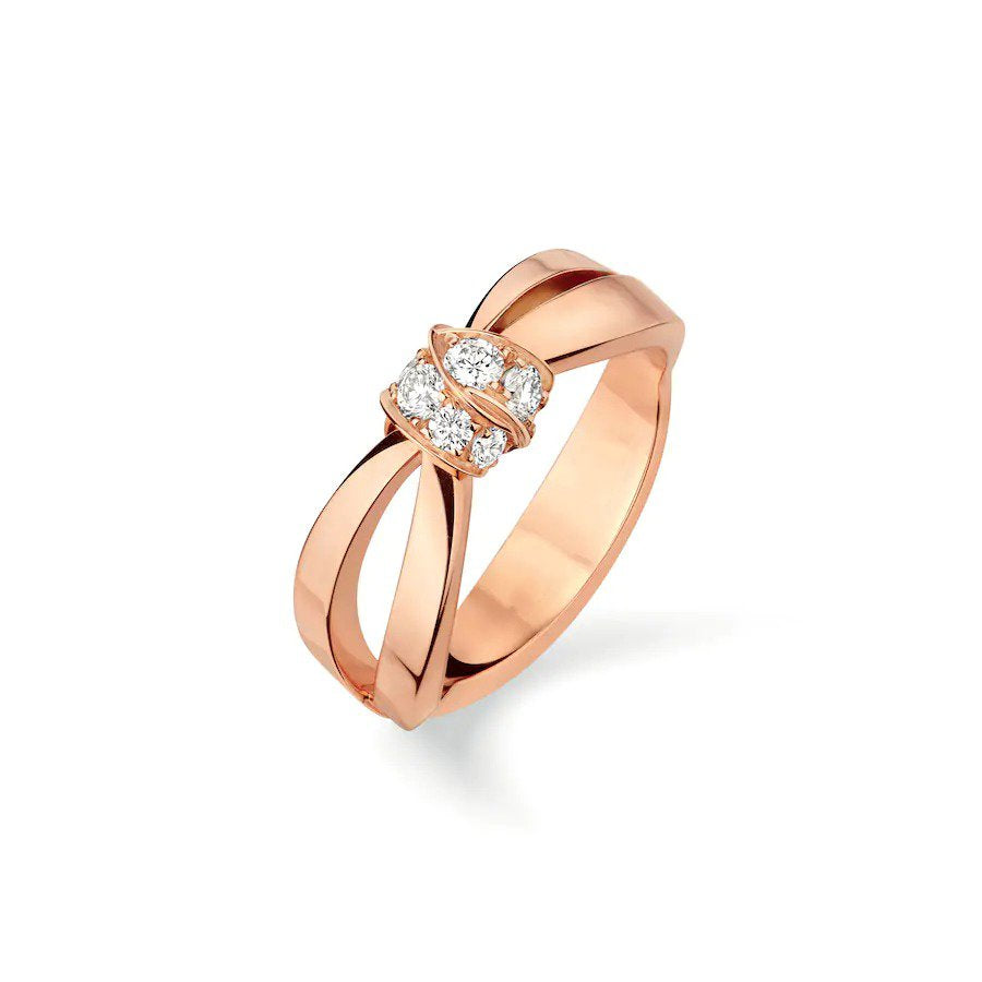 ¡®Lumi¡¯LIENS RING PINK GOLD DIAMOND