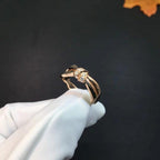 ¡®Lumi¡¯LIENS RING PINK GOLD DIAMOND