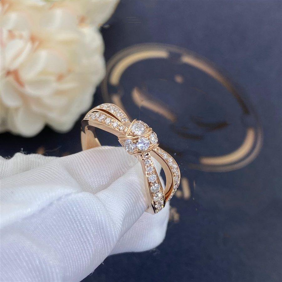 Lumi® LIENS RING AUS ROSA GOLD MIT DIAMANTEN