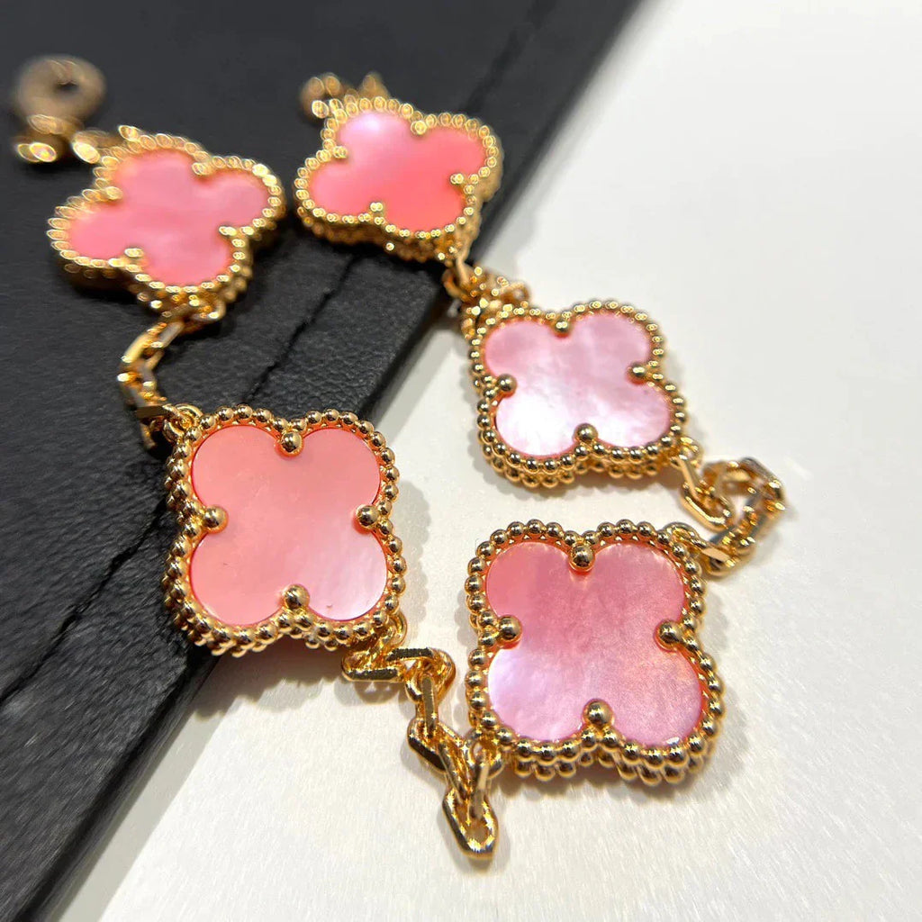 [Lumi] Neue CLOVER 5 MOTIFS PINK MOP ARMBANDKOLLEKTION