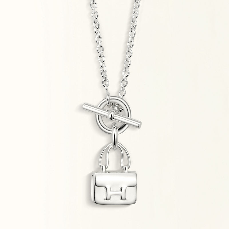 ¡®Lumi¡¯POP H PEDANT SILVER NECKLACE