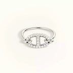 ¡®Lumi¡¯RONDE SMALL SILVER DIAMOND RING