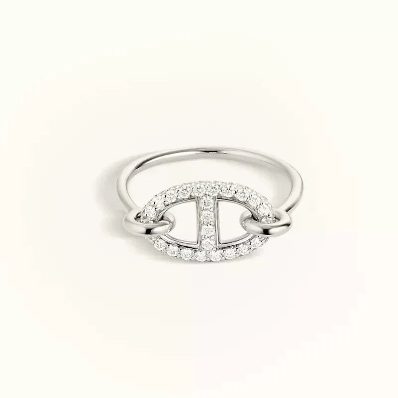 ¡®Lumi¡¯RONDE SMALL SILVER DIAMOND RING