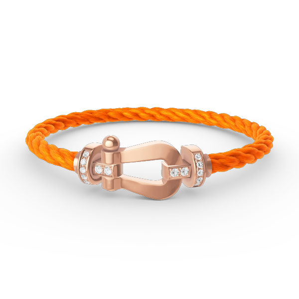 ¡®Lumi¡¯FORCE LARGE HORSESHOE HALF DIAMOND BRACELET ROSE GOLD