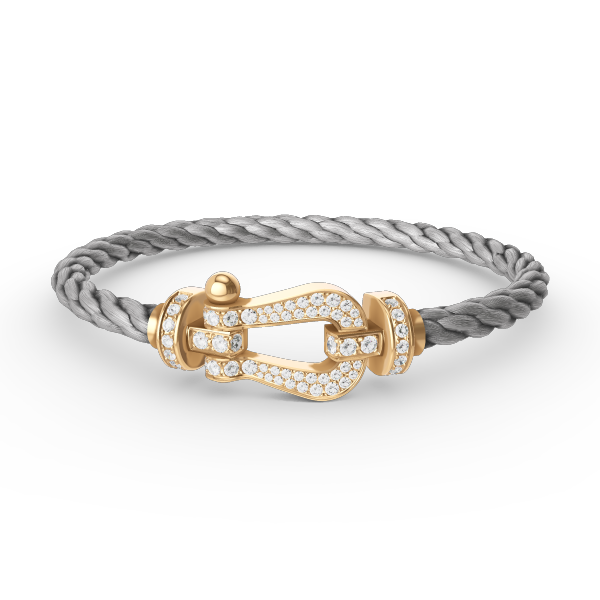 ¡®Lumi¡¯FORCE LARGE HORSESHOE FULL DIAMOND BRACELET GOLD