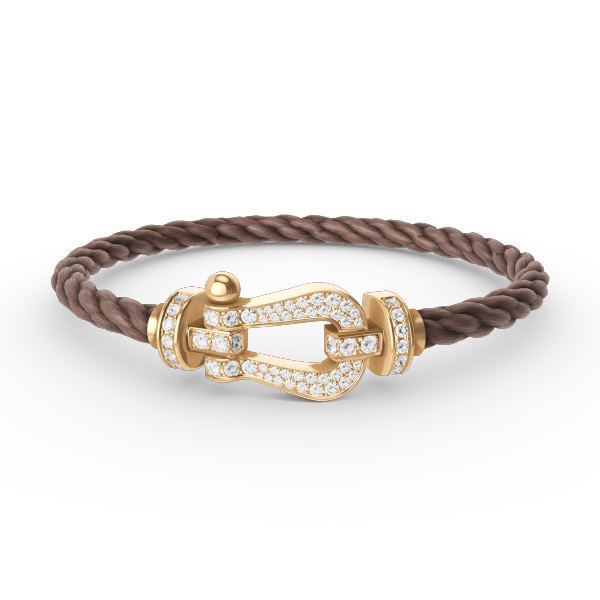 ¡®Lumi¡¯FORCE LARGE HORSESHOE FULL DIAMOND BRACELET GOLD
