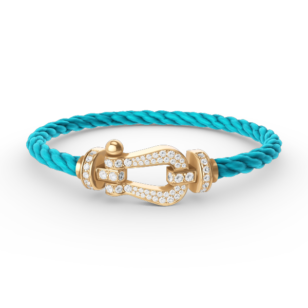¡®Lumi¡¯FORCE LARGE HORSESHOE FULL DIAMOND BRACELET GOLD