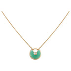 ¡®Lumi¡¯AMULETTE GOLD MALACHITE NECKLACE