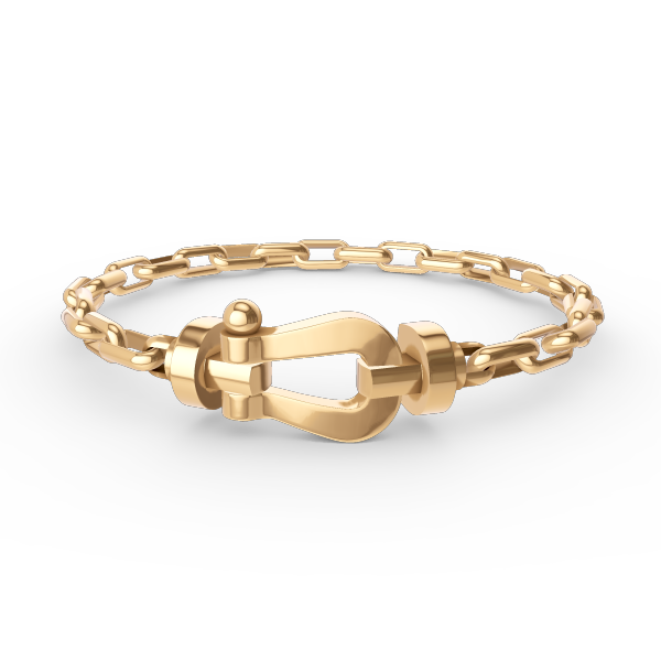 ¡®Lumi¡¯FORCE LARGE HORSESHOE CLASP  METAL BRACELET