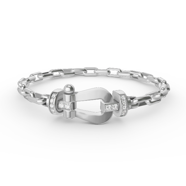 ¡®Lumi¡¯FORCE LARGE HORSESHOE CLASP  METAL BRACELET