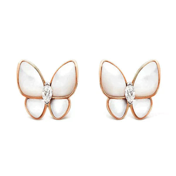 ¡®Lumi¡¯BUTTERFLY MOP DIAMOND EARRINGS