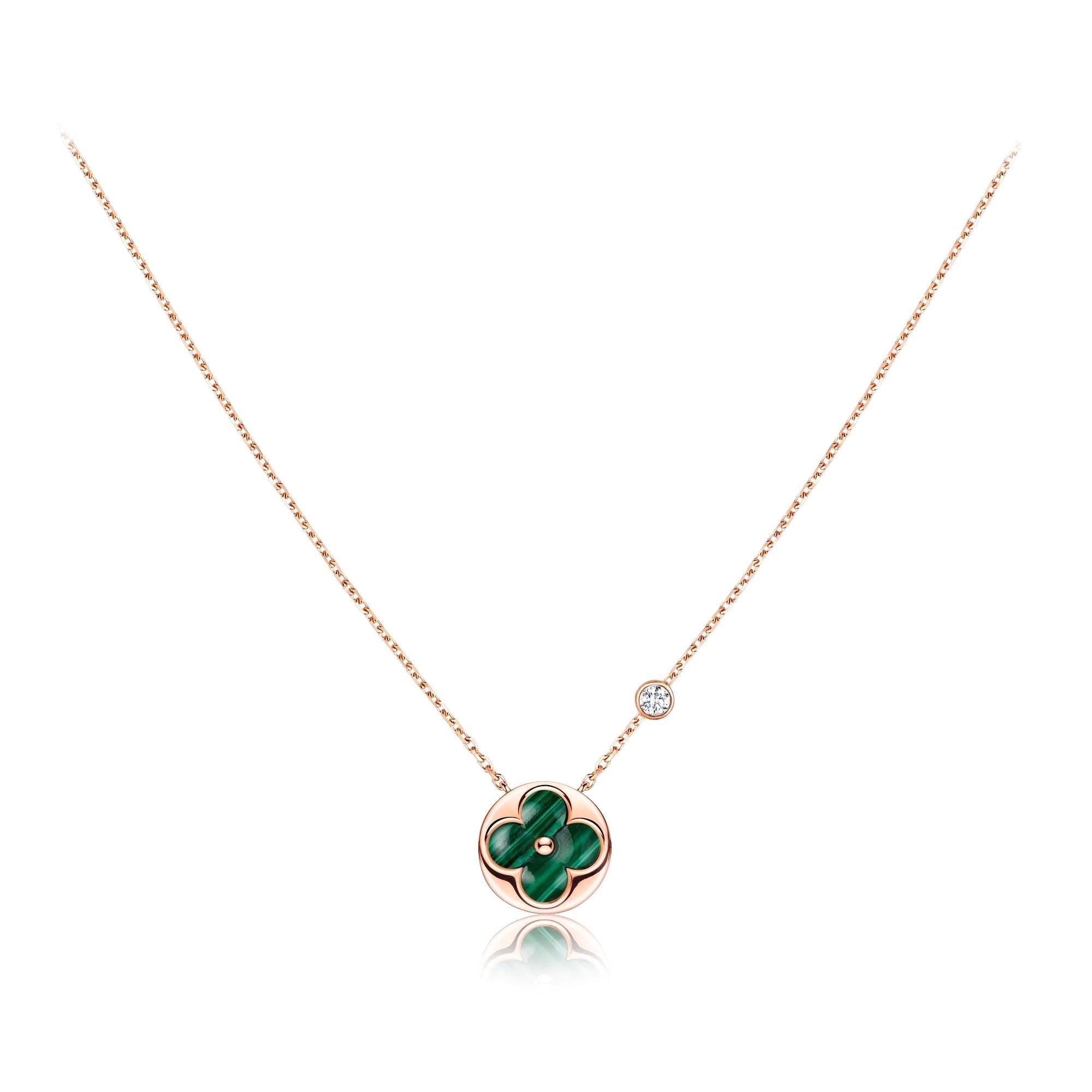 Lumi® Sonnenanhänger, roségoldene Halskette mit 1 Diamanten