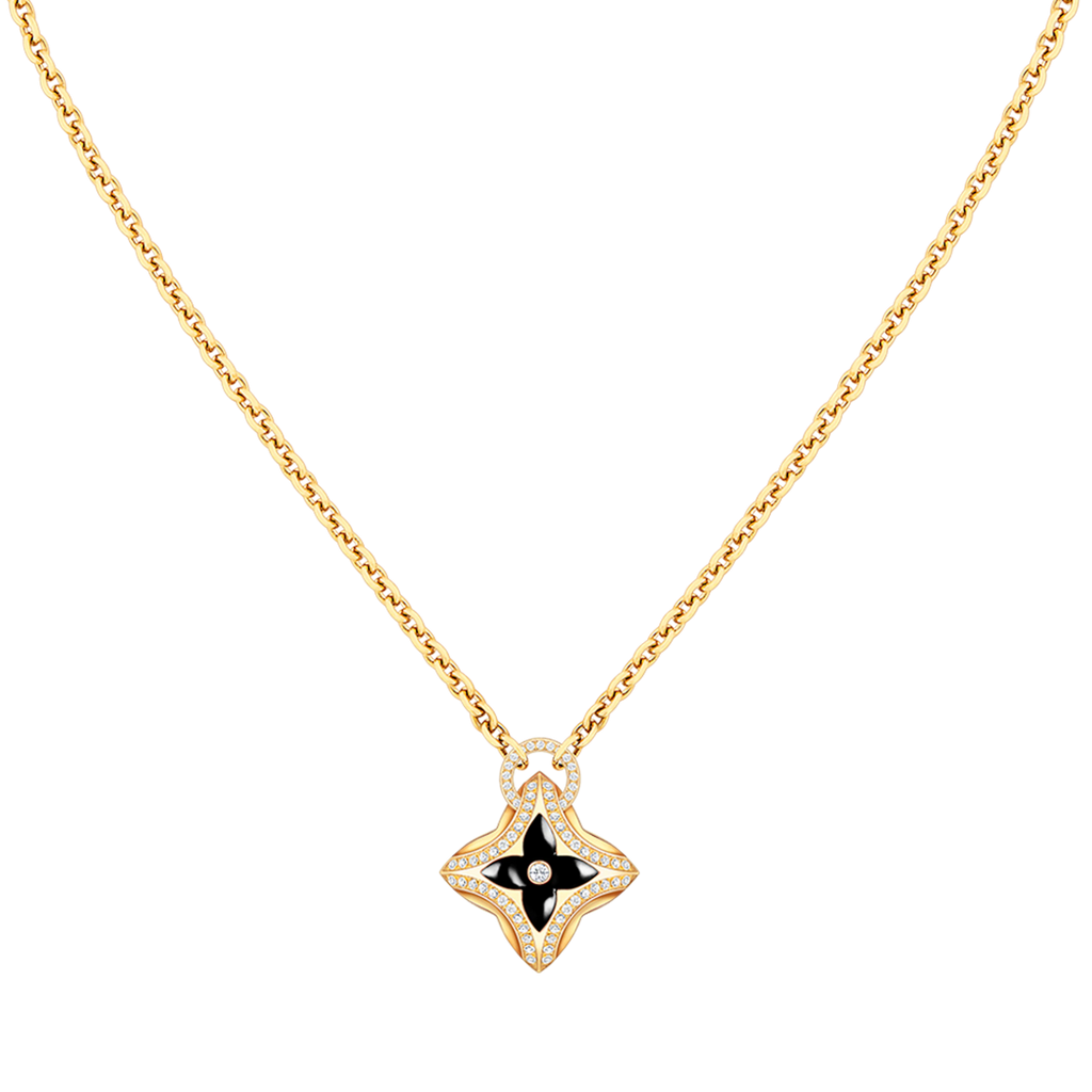 Lumi® Sternanhänger, roségoldene Diamantkette