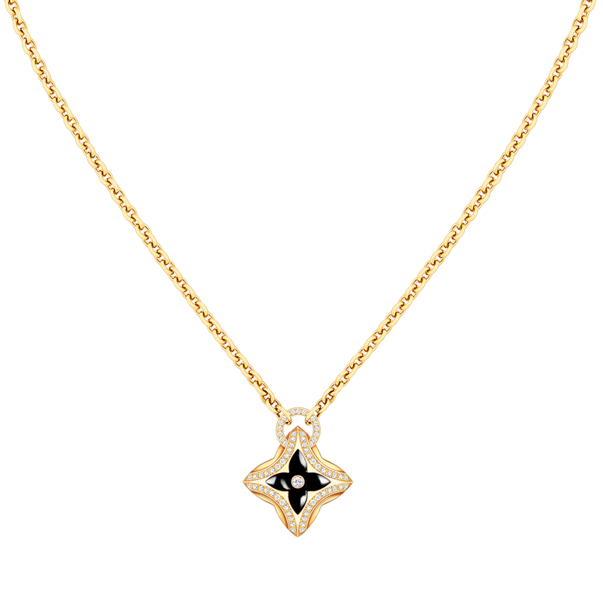 Lumi® Sternanhänger, roségoldene Diamantkette