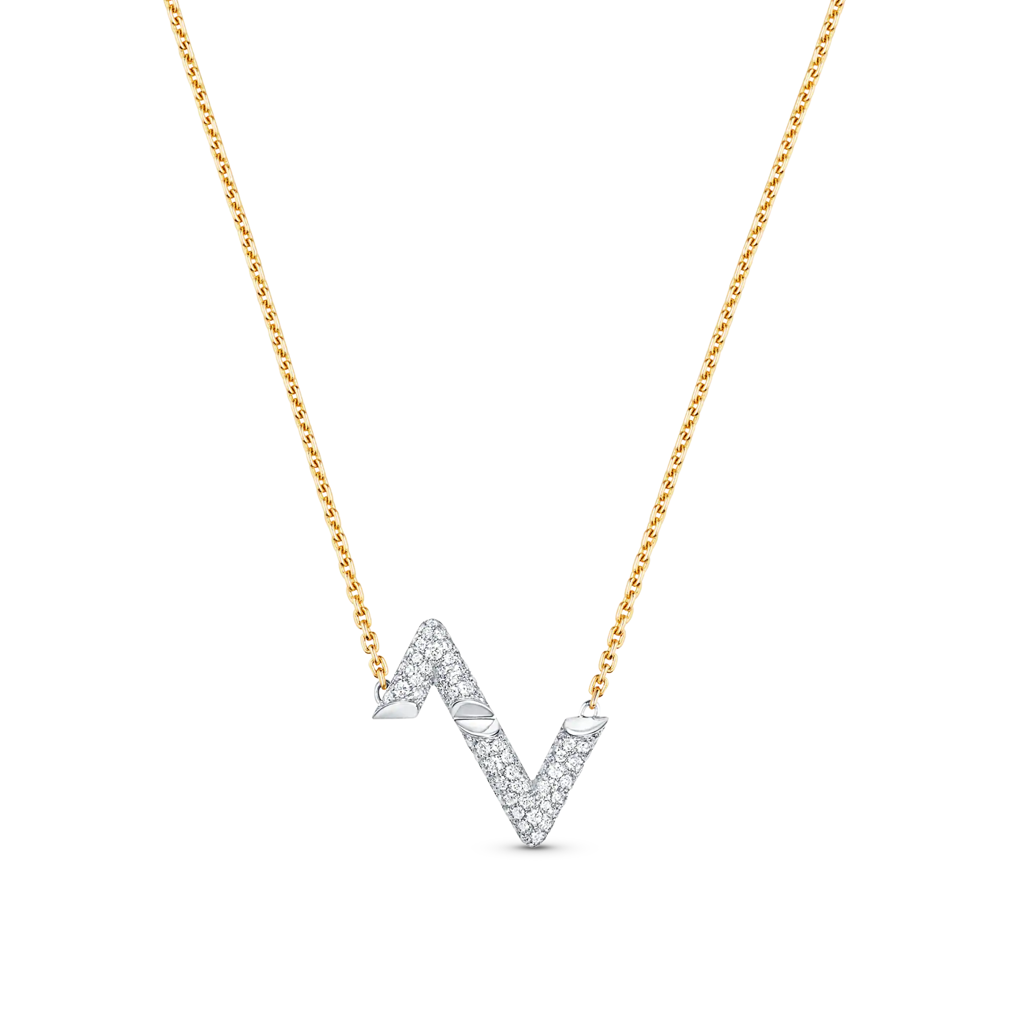¡®Lumi¡¯VOLT SILBERNE DIAMANT-ANHÄNGER-KETTE