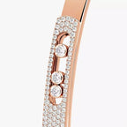 [Imperial] Move Noa Rose Gold Pavé Diamond Bangle Bracelet