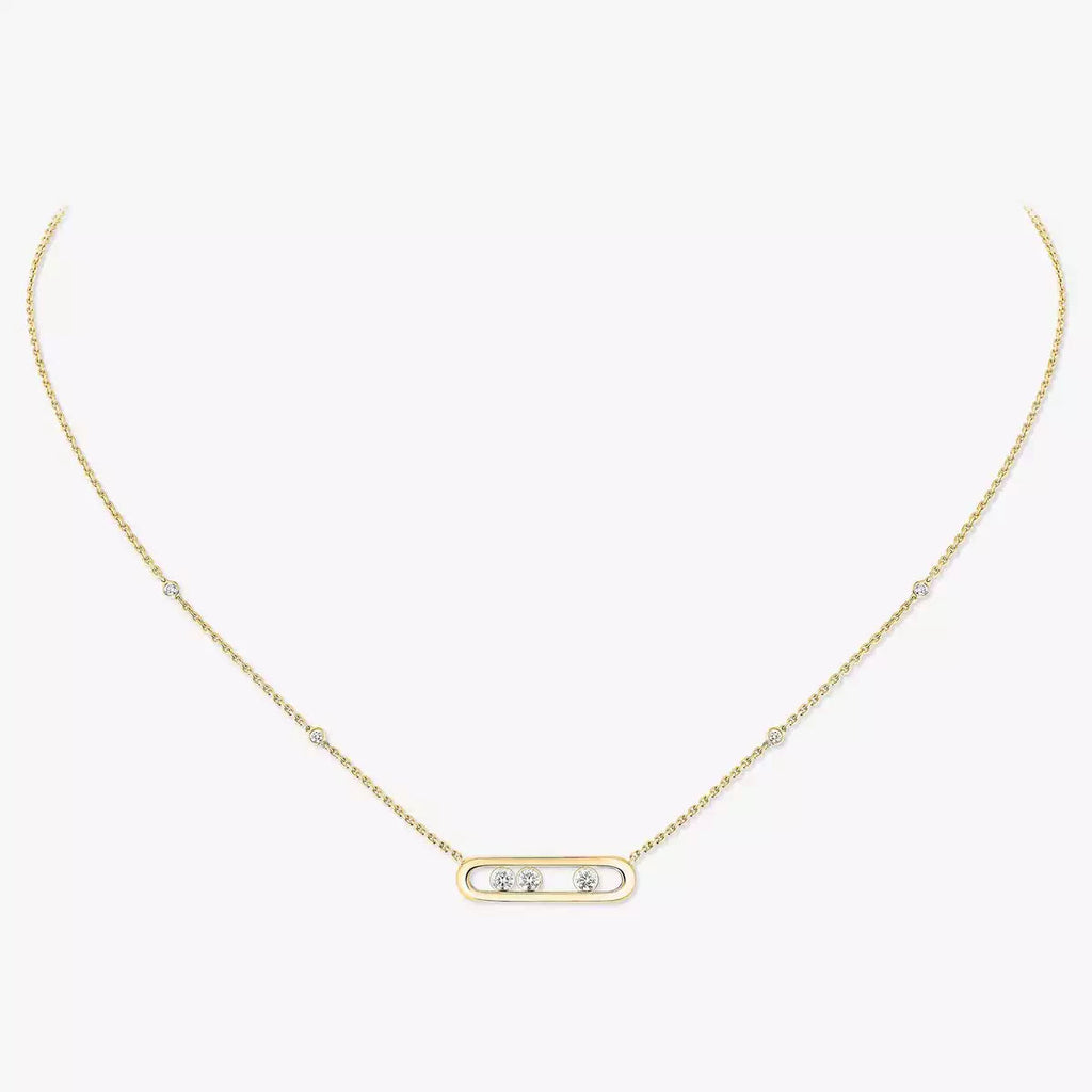 [Imperial]  Baby Move Gold Diamond Necklace
