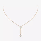 [Imperial] Gold Diamond Tie Necklace