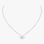 [Imperial Jewelrys]Pave_ Diamond Necklace Lucky Eye