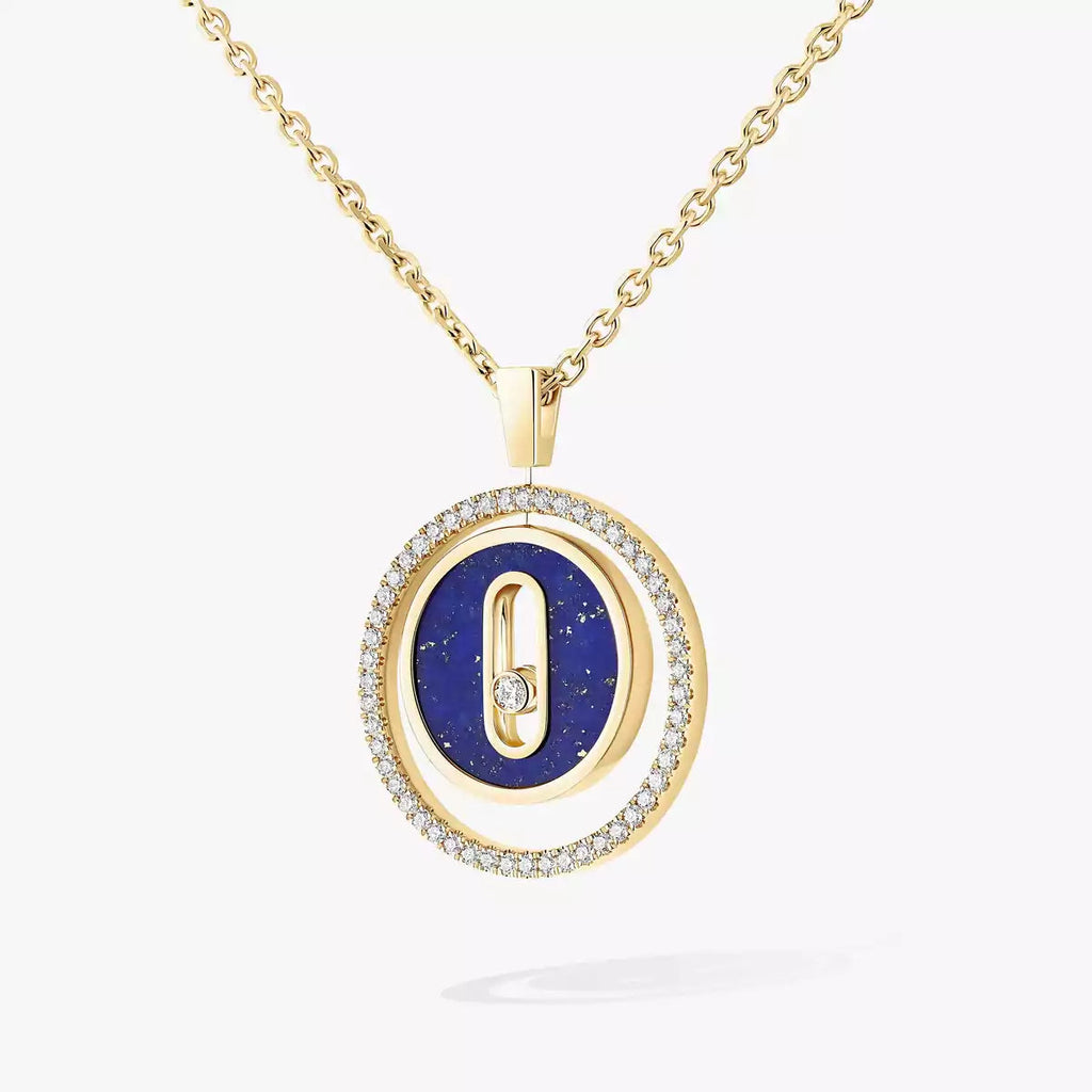 [Imperial Jewelrys]Lucky Move Diamond Necklace in Rose Gold and White Mother-of-Pearl
