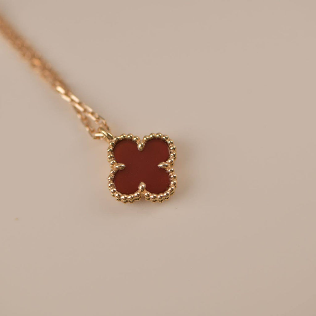 ¡®Lumi¡¯CLOVER MINI 9,5MM WEISSE KARNELIANS-KETTE