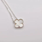 ¡®Lumi¡¯CLOVER  15MM WHITE MOTHER-OF-PEARL SILVER