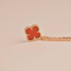 ¡®Lumi¡¯CLOVER MINI 9,5MM WEISSE KARNELIANS-KETTE