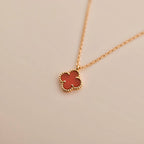 ¡®Lumi¡¯CLOVER MINI 9,5MM WEISSE KARNELIANS-KETTE