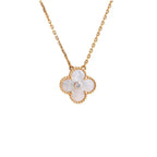Lumi® CLOVER 15MM DIAMANT WEISSE FRITILLARIA-HALSKETTE