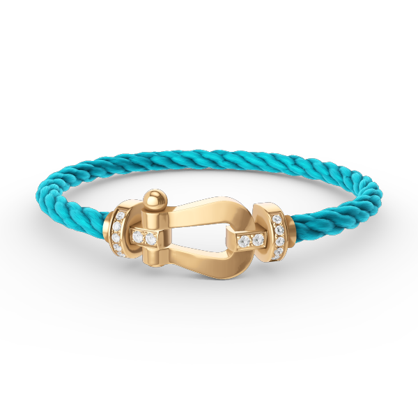 ¡®Lumi¡¯FORCE LARGE HORSESHOE HALF DIAMOND BRACELET GOLD