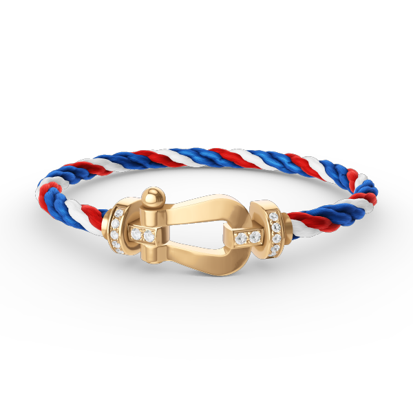 ¡®Lumi¡¯FORCE LARGE HORSESHOE HALF DIAMOND BRACELET GOLD
