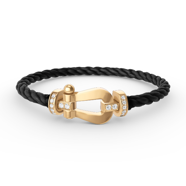 ¡®Lumi¡¯FORCE LARGE HORSESHOE HALF DIAMOND BRACELET GOLD
