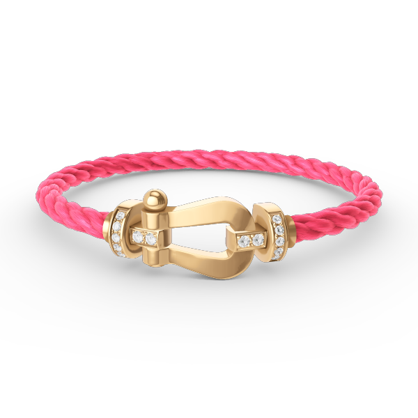 ¡®Lumi¡¯FORCE LARGE HORSESHOE HALF DIAMOND BRACELET GOLD