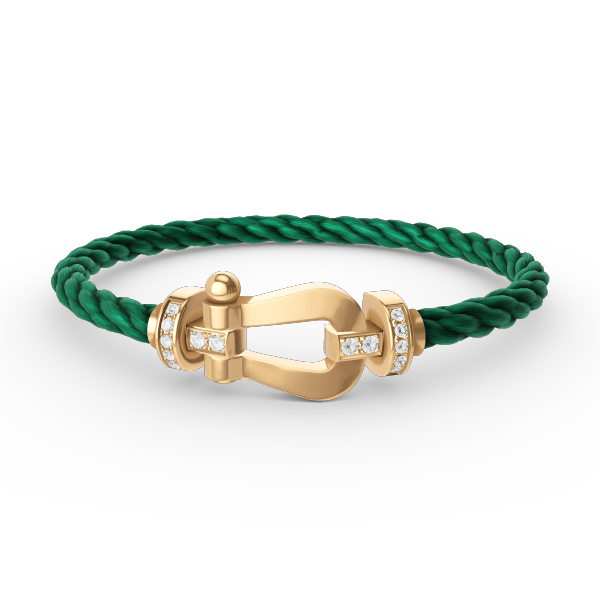 ¡®Lumi¡¯FORCE LARGE HORSESHOE HALF DIAMOND BRACELET GOLD
