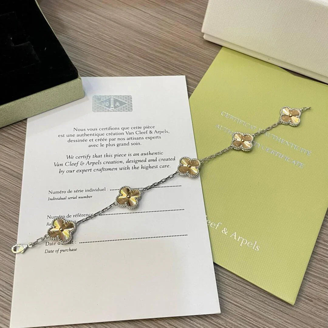[Lumi jewelry] CLOVER 5 MOTIF LASER BRACELET COLLECTION