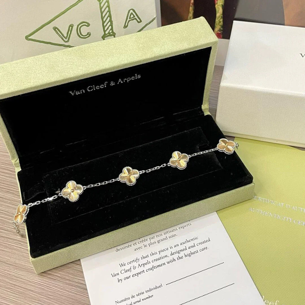 [Lumi jewelry] CLOVER 5 MOTIF LASER BRACELET COLLECTION