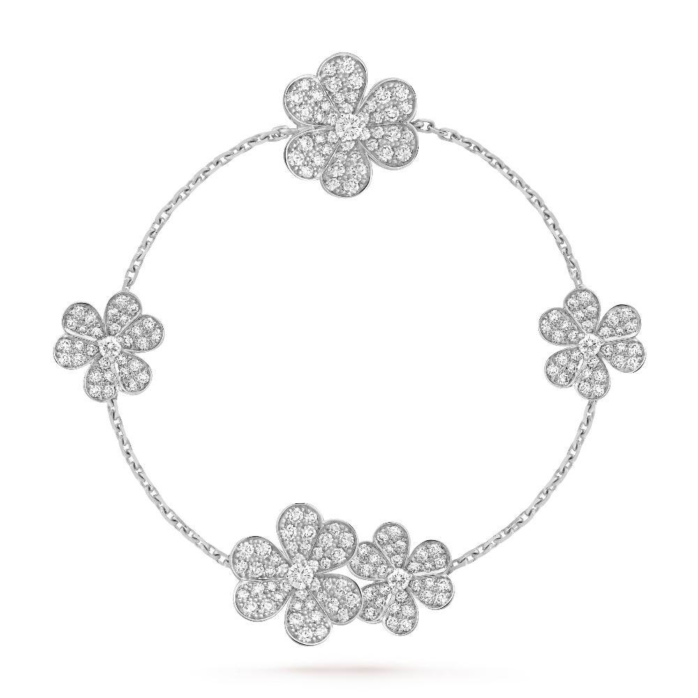 Lumi® FRIVOLE SILBERNES 5-BLUMEN-ARMBAND