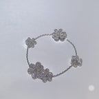 Lumi® FRIVOLE SILBERNES 5-BLUMEN-ARMBAND