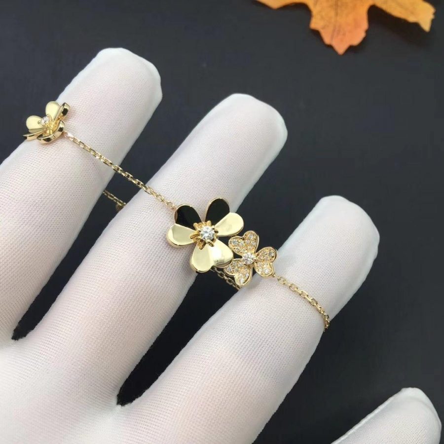¡®Lumi¡¯FRIVOLE GOLD 5 FLOWERS BRACELET