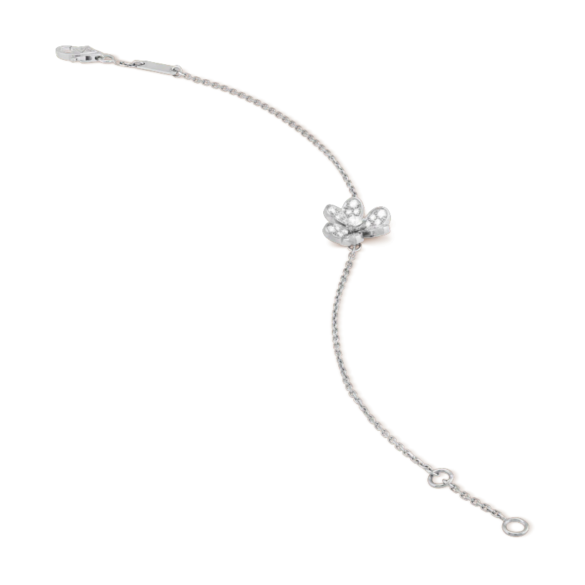 ¡®Lumi¡¯FRIVOLE SILVER FLOWER DIAMOND BRACELET