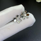 ¡®Lumi¡¯FRIVOLE MINI SILVER FLOWER EARRINGS