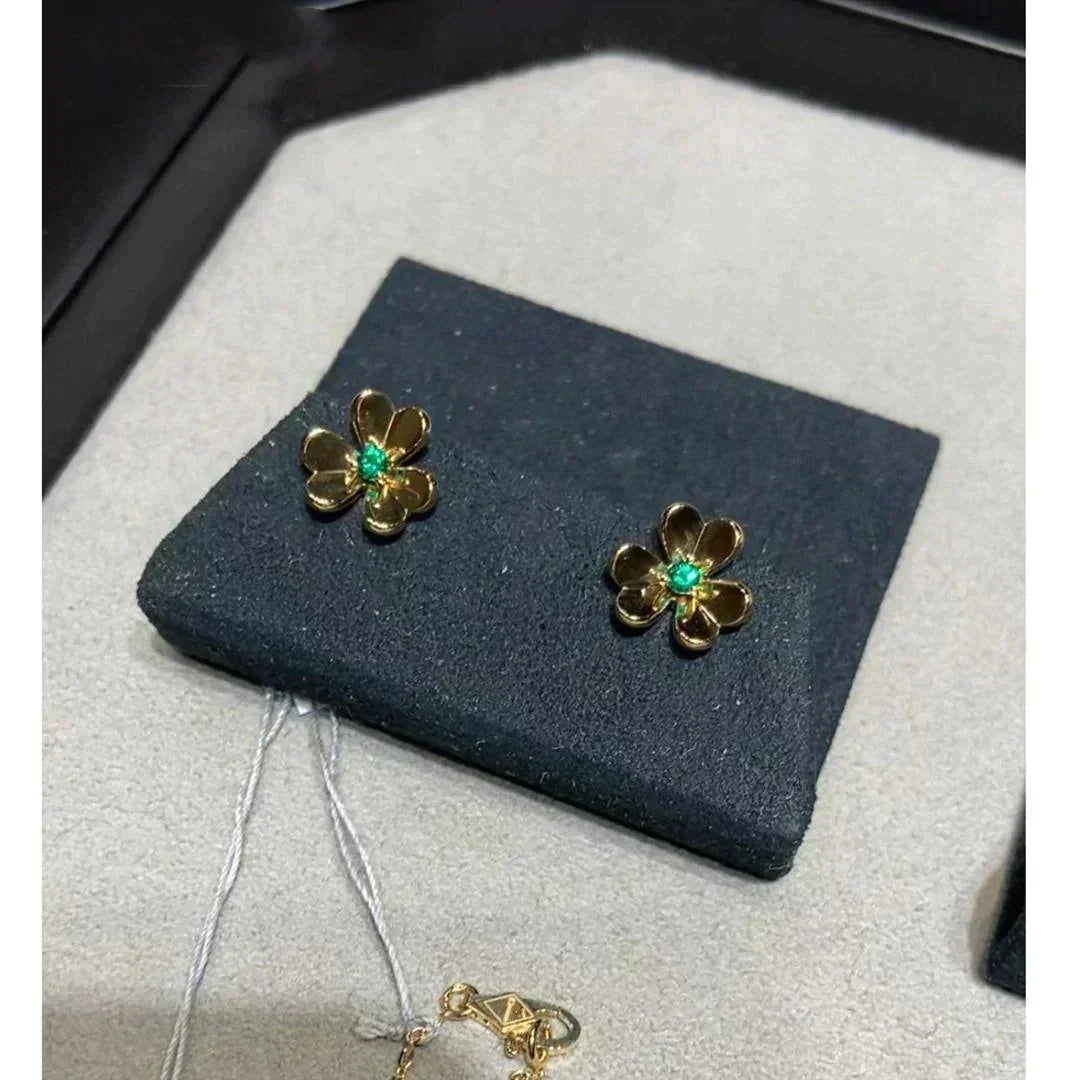 ¡®Lumi¡¯FRIVOLE  FLOWER MALACHITE EARRINGS