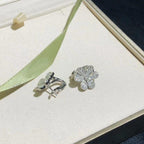 ¡®Lumi¡¯FRIVOLE SILVER FLOWER DIAMOND EARRINGS